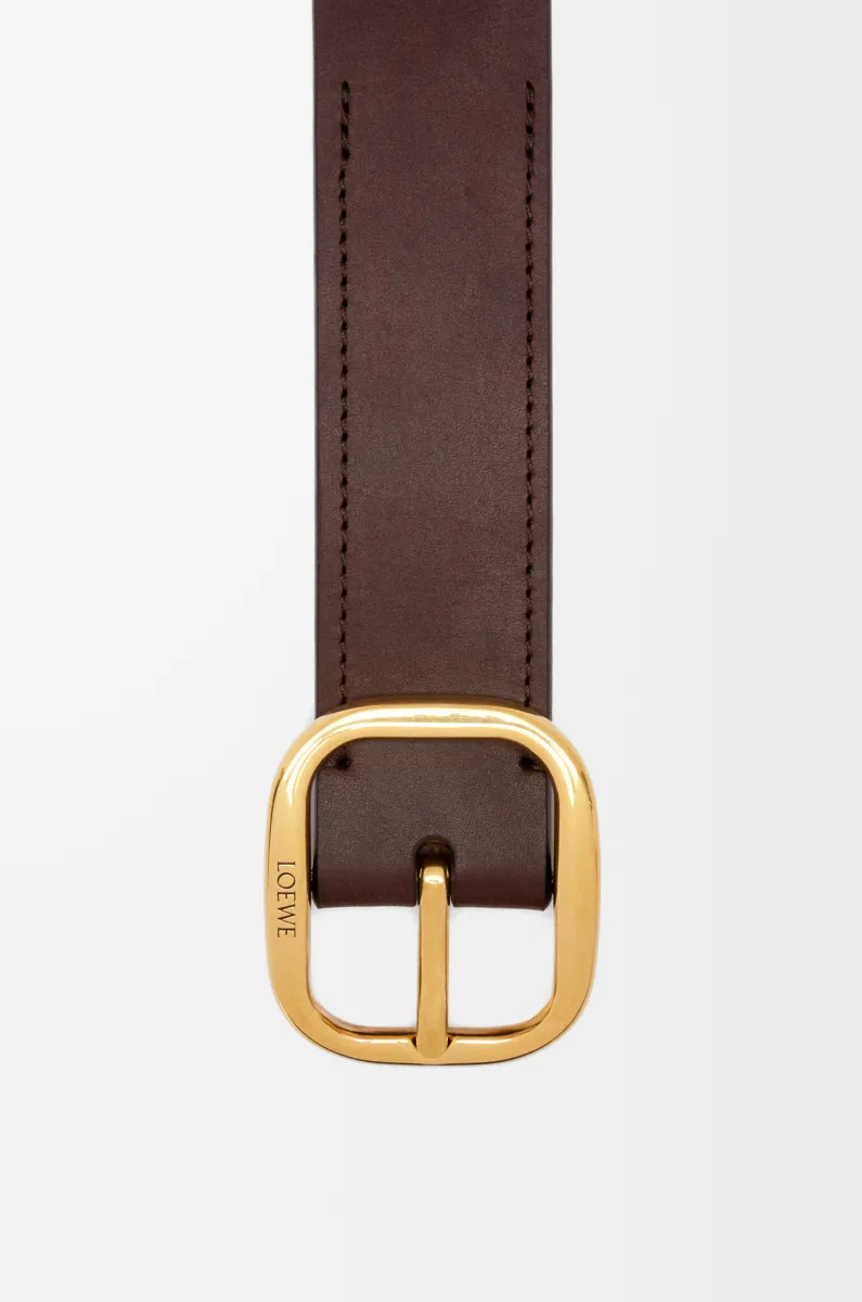 经典牛皮革柔软腰带 