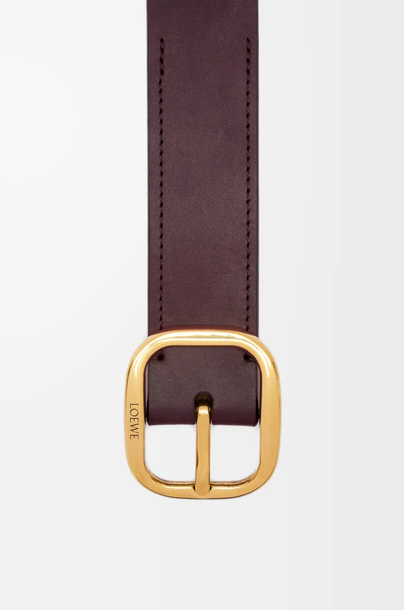 经典牛皮革柔软腰带 