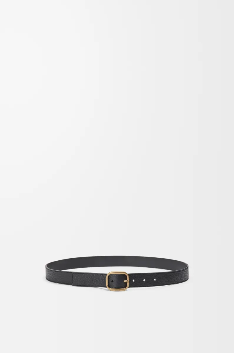 柔软粒面牛皮革腰带