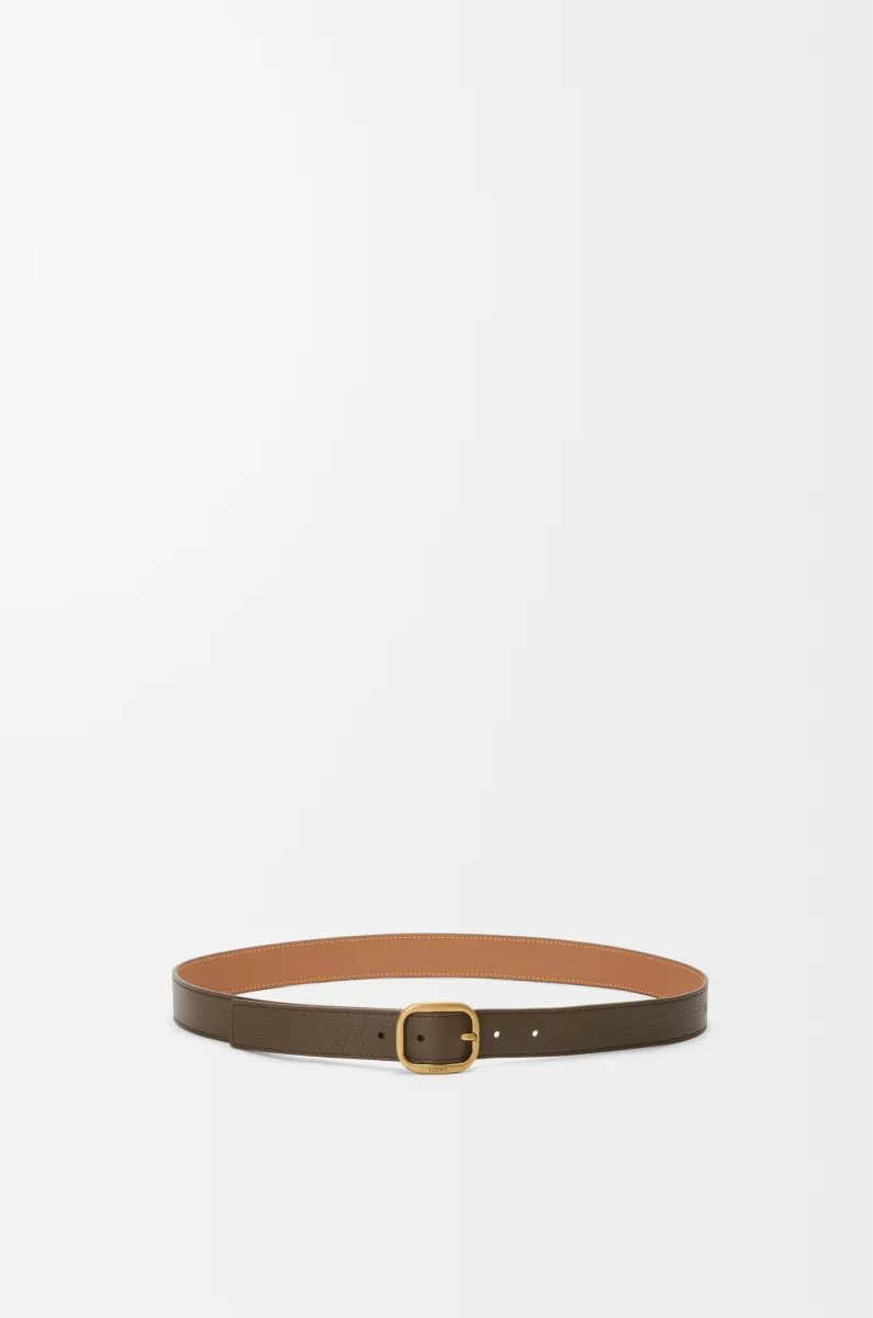 柔软粒面牛皮革腰带