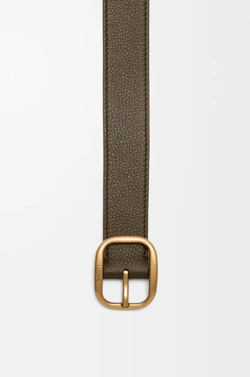 柔软粒面牛皮革腰带