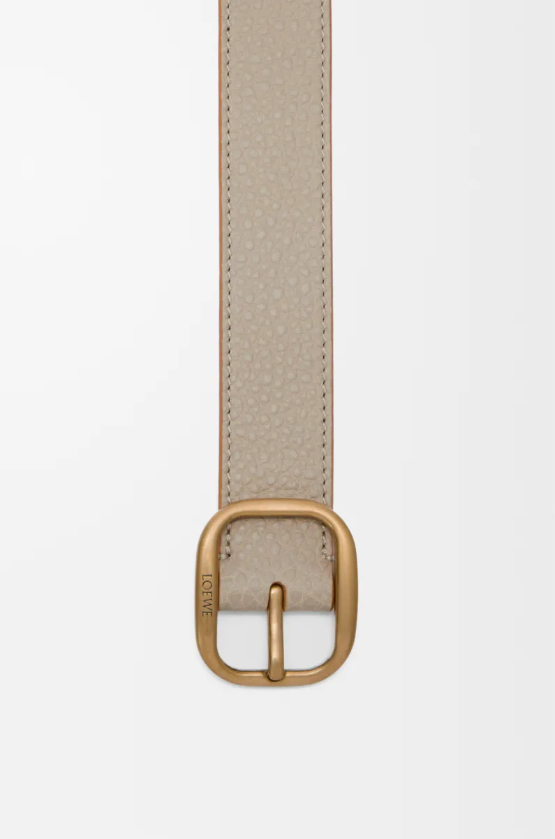 柔软粒面牛皮革腰带