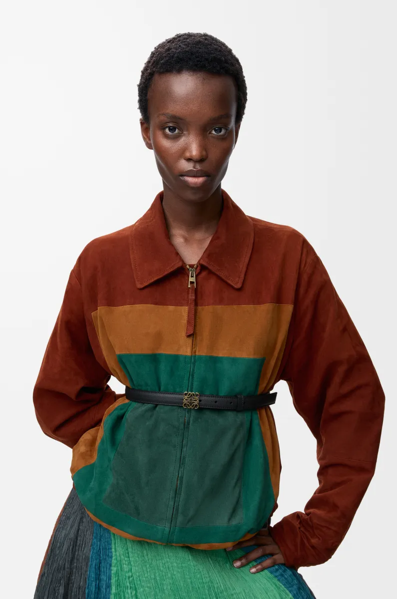 鹅卵石纹牛皮革 Anagram 腰带