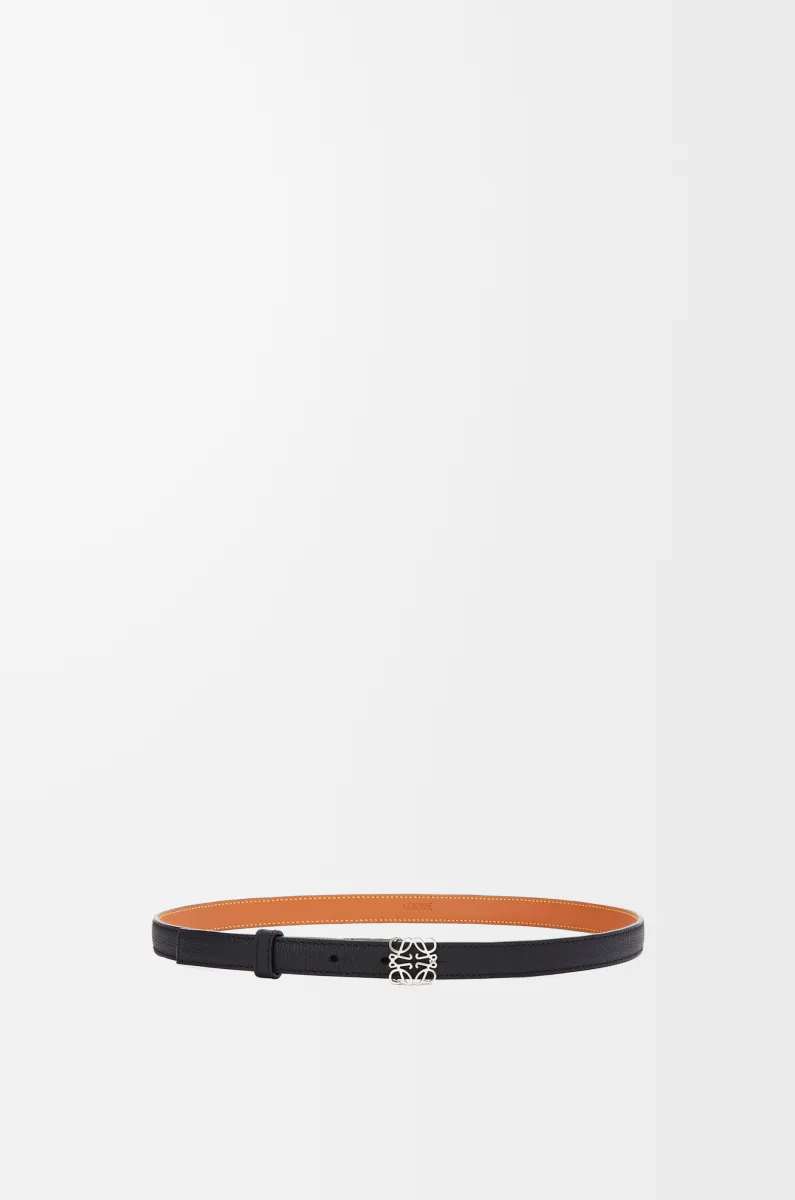 鹅卵石纹牛皮革 Anagram 腰带