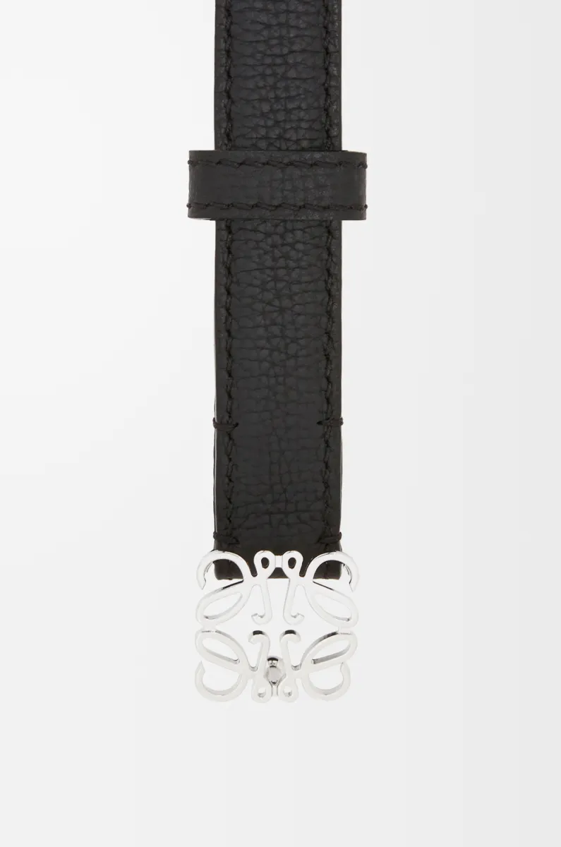 鹅卵石纹牛皮革 Anagram 腰带