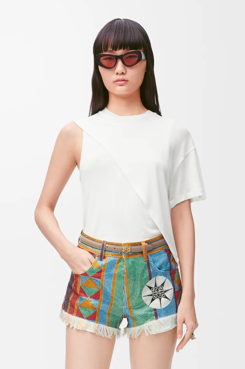 鹅卵石纹牛皮革 Anagram 腰带