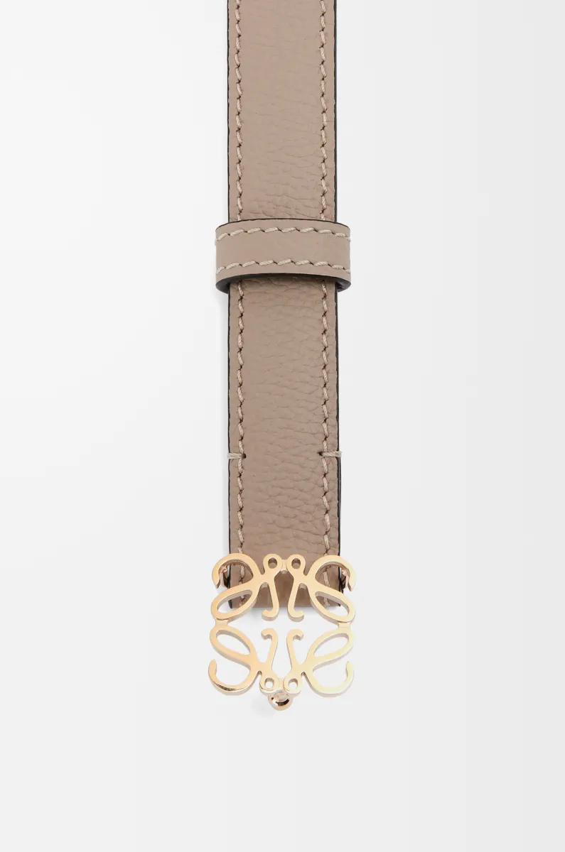 鹅卵石纹牛皮革 Anagram 腰带