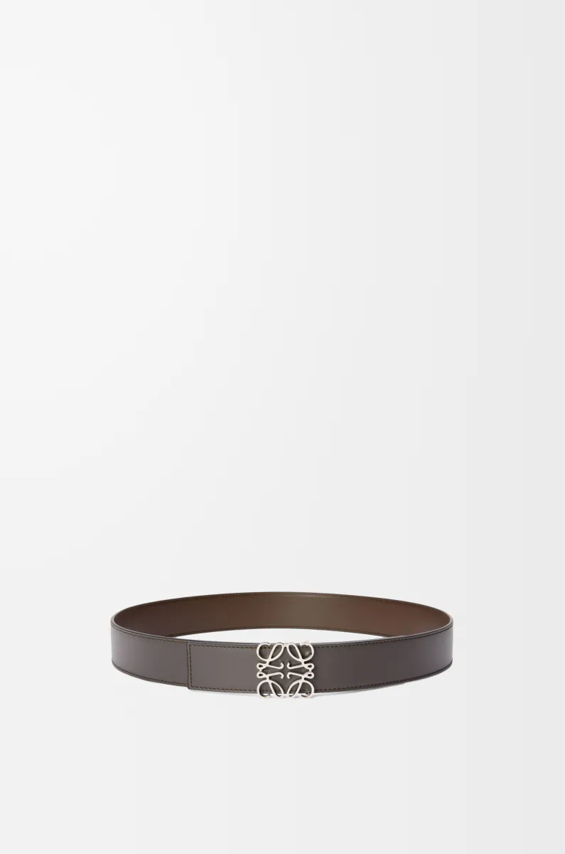 光滑牛皮革双面 Anagram 腰带