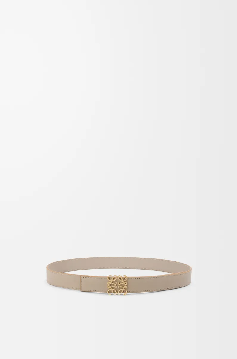 柔软粒面牛皮革双面 Anagram 腰带