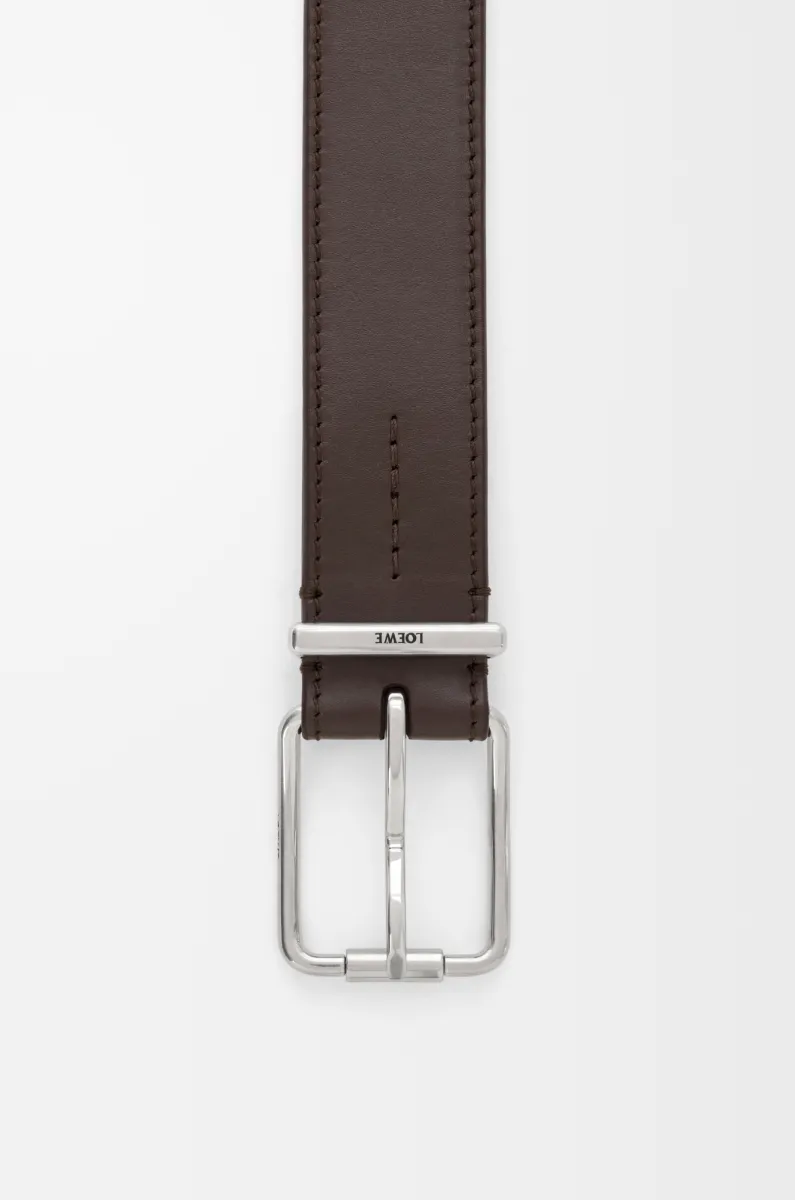 亮面光滑牛皮革经典腰带