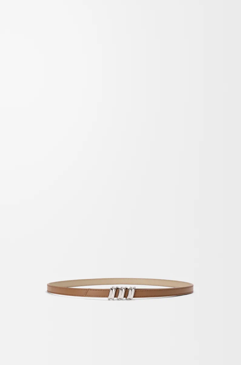 光滑牛皮革 Coil 双面腰带