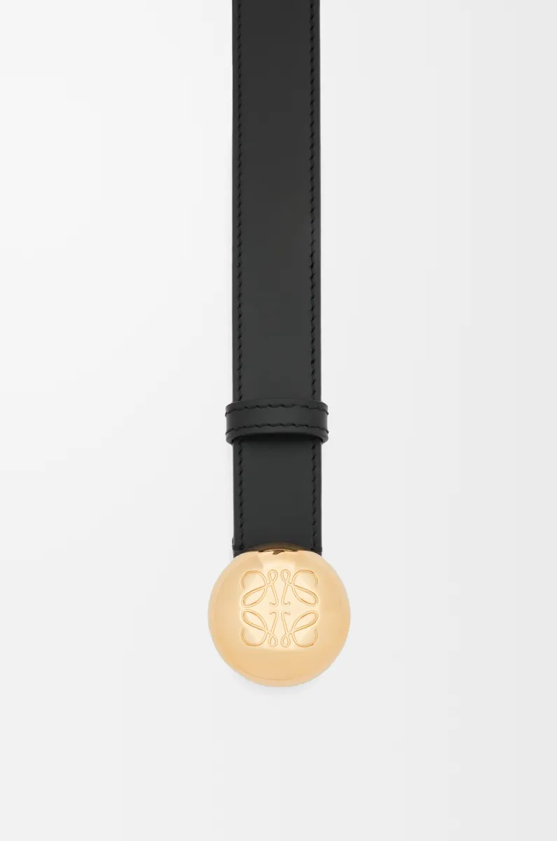 光滑牛皮革 Pebble 腰带