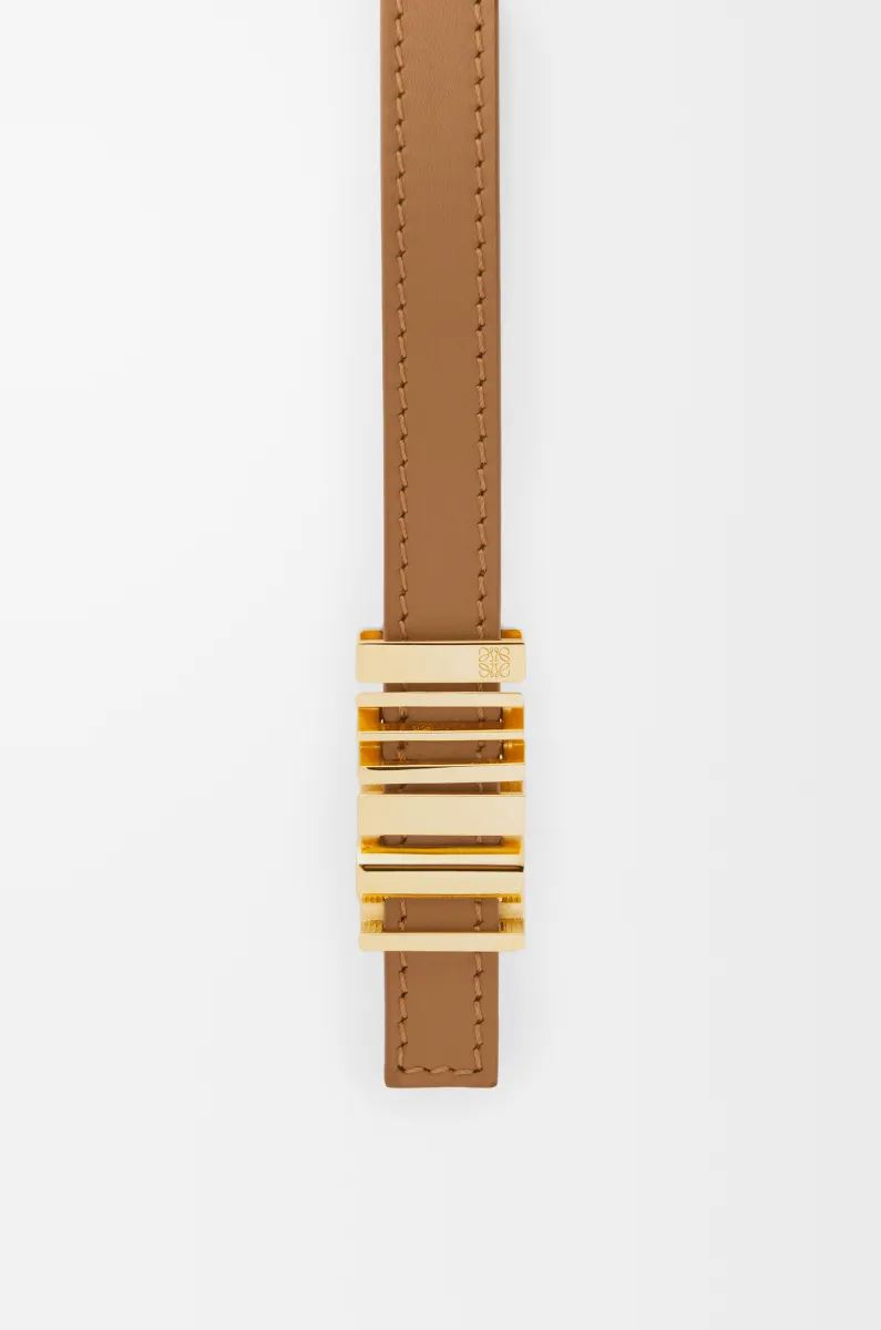 光滑牛皮革 LOEWE 几何腰带