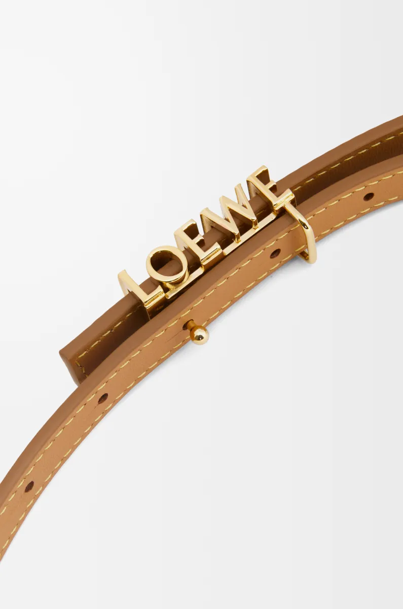 光滑牛皮革 LOEWE 几何腰带