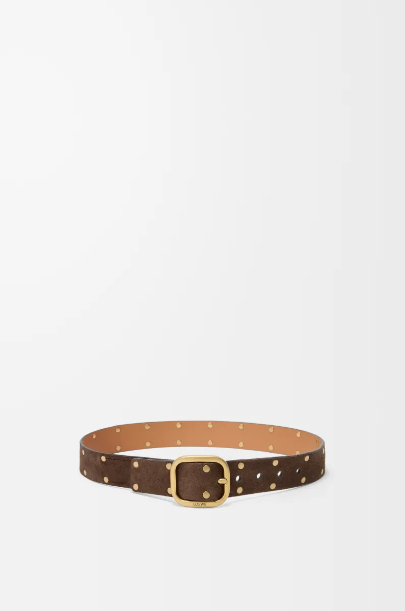 绒面牛皮革柔软腰带