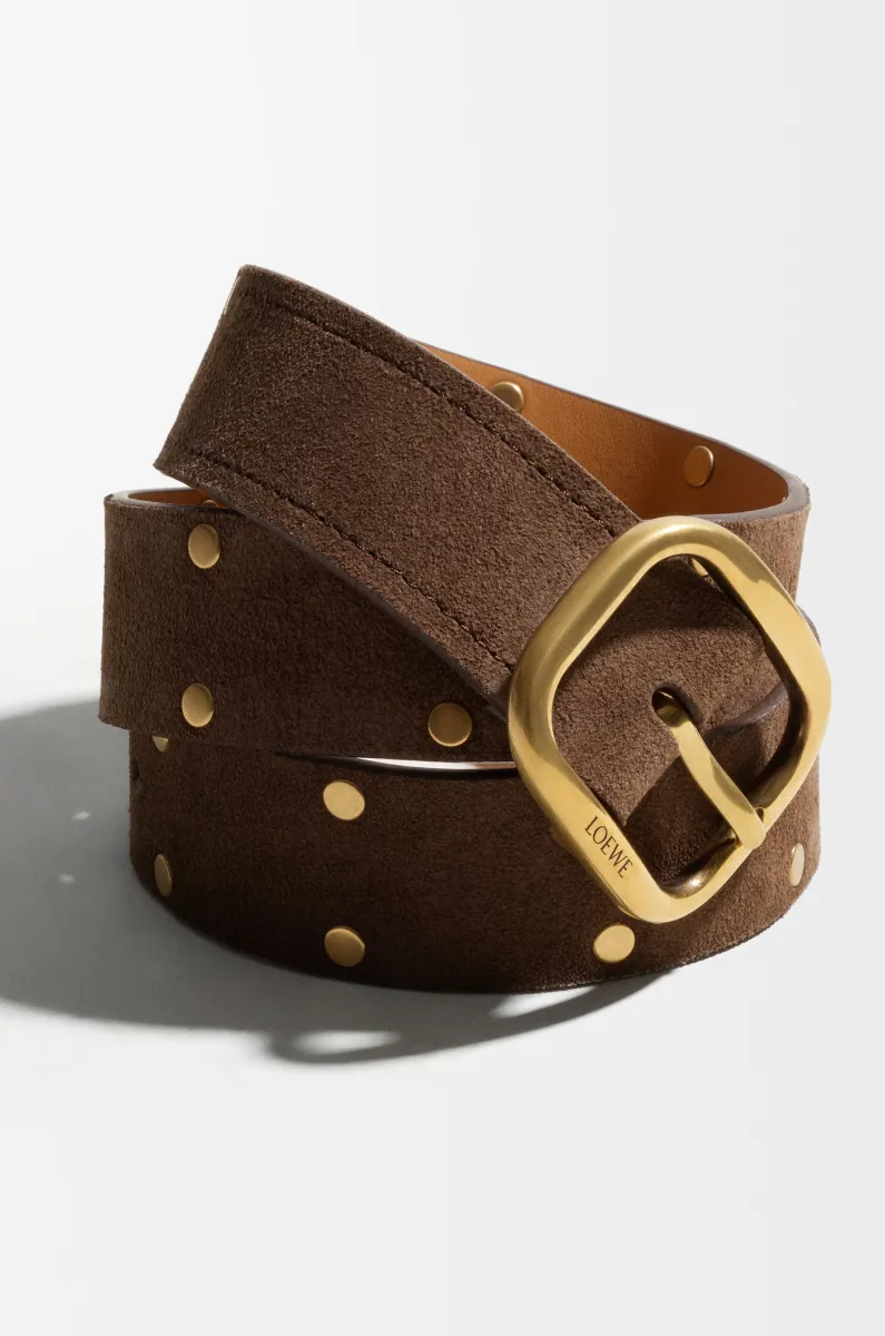 绒面牛皮革柔软腰带