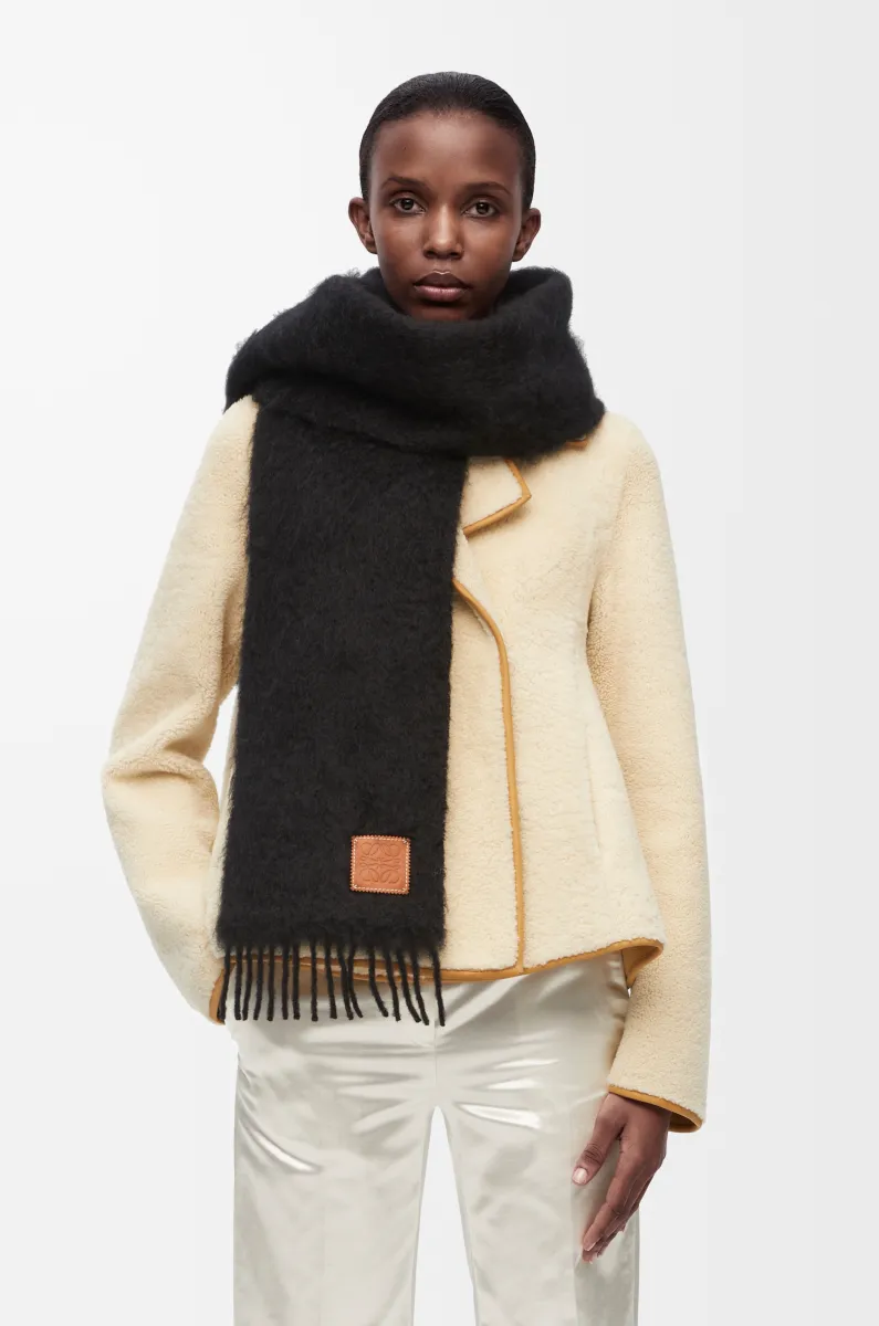 马海毛和羊毛围巾