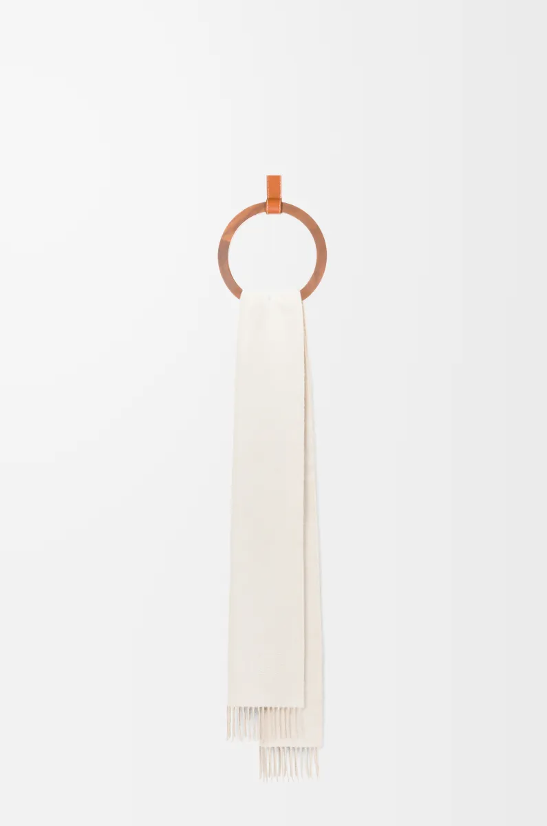 羊毛和羊绒双色围巾