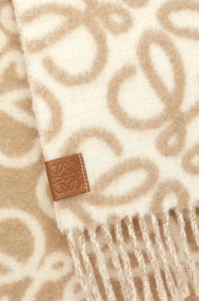 羊驼毛和羊毛混纺 Anagram 围巾