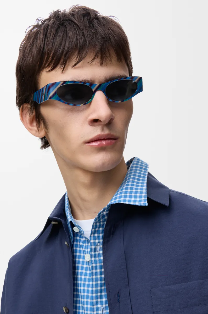 Flash 纤薄猫眼造型太阳眼镜