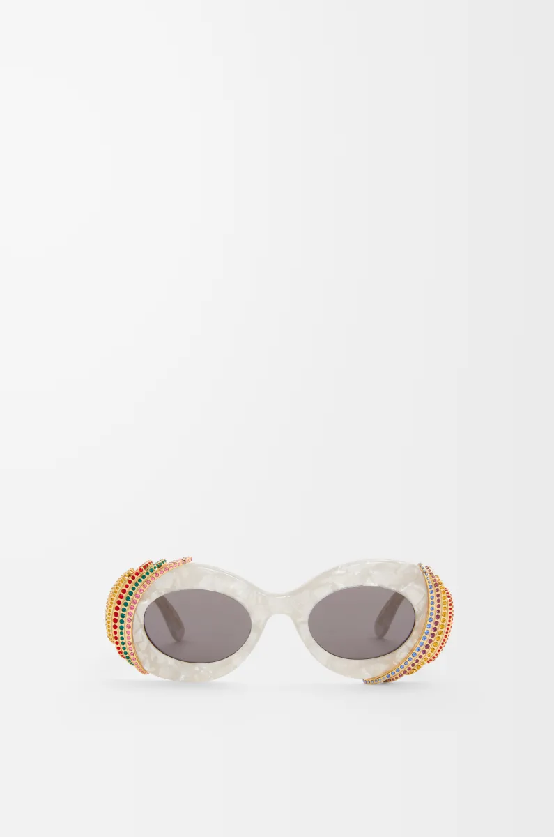 密镶椭圆形太阳镜 