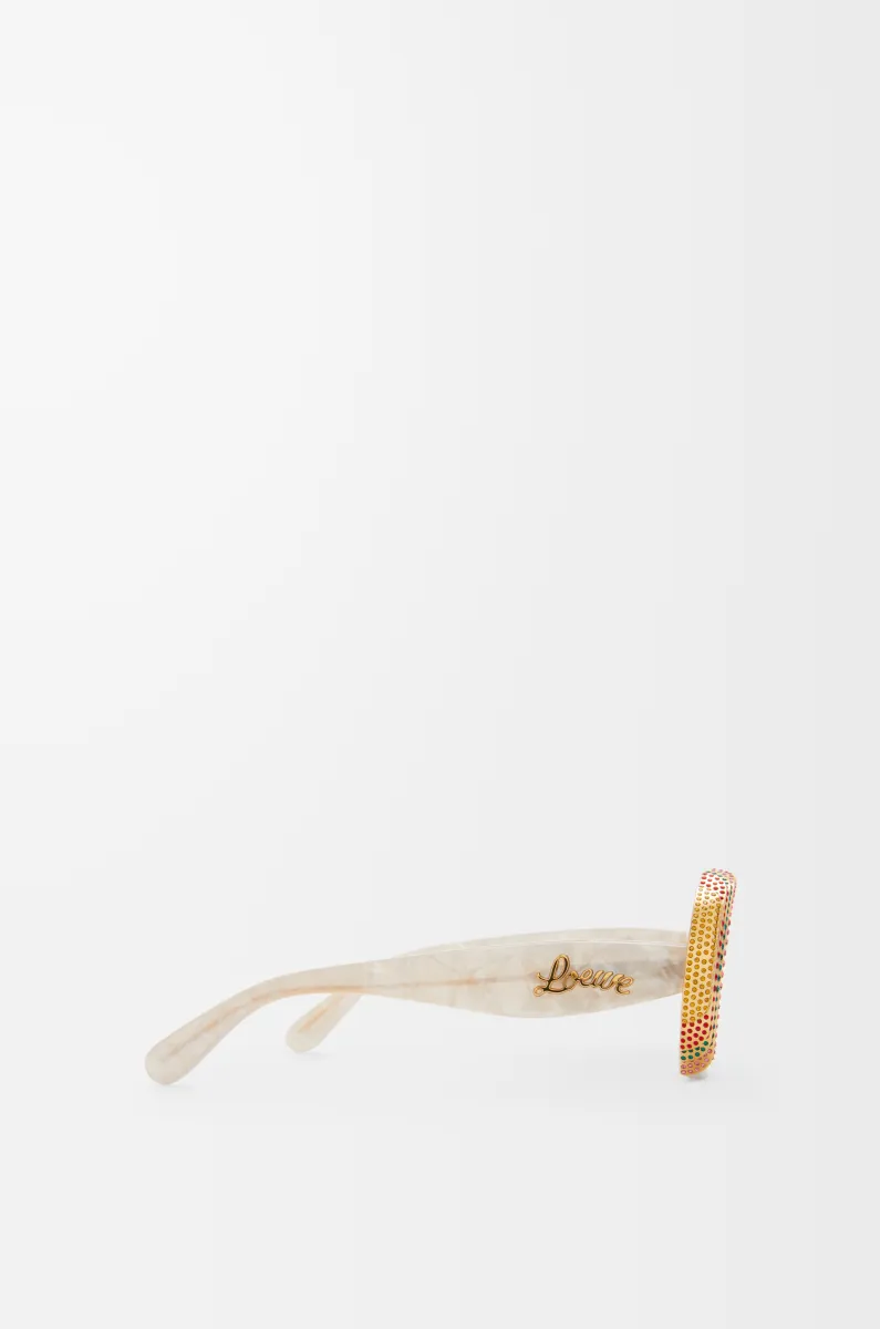 密镶椭圆形太阳镜 