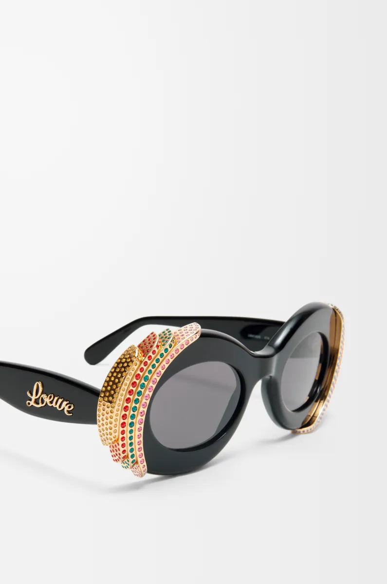 密镶椭圆形太阳镜 