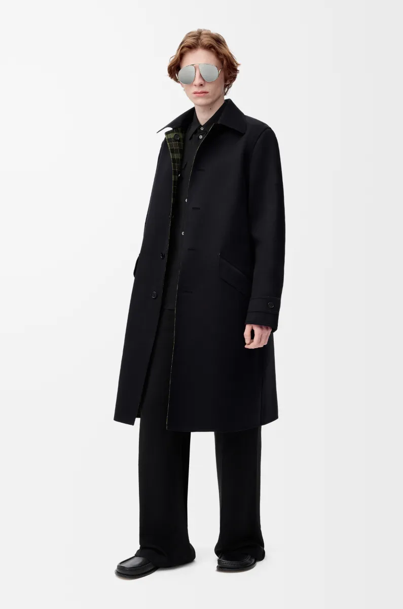 棉质和羊毛大衣