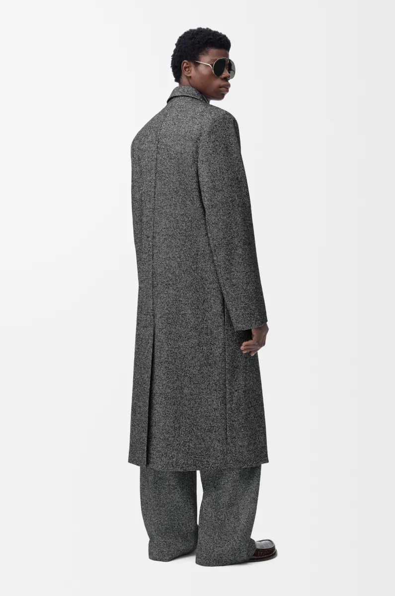 羊毛混纺双排扣大衣