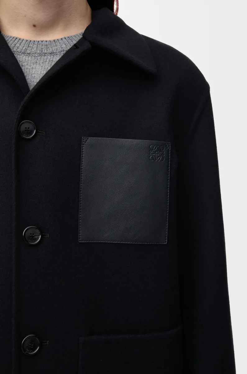 羊毛和羊绒工装外套