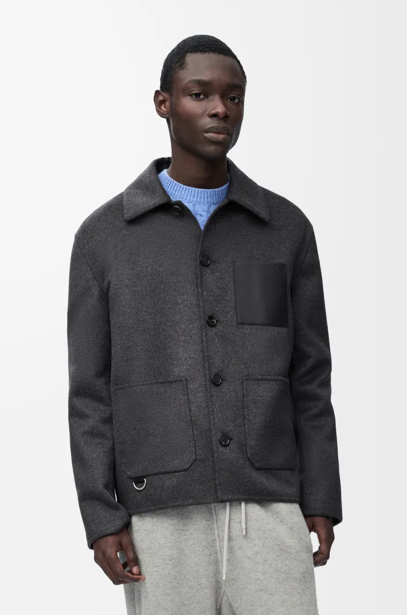 羊毛和羊绒工装外套