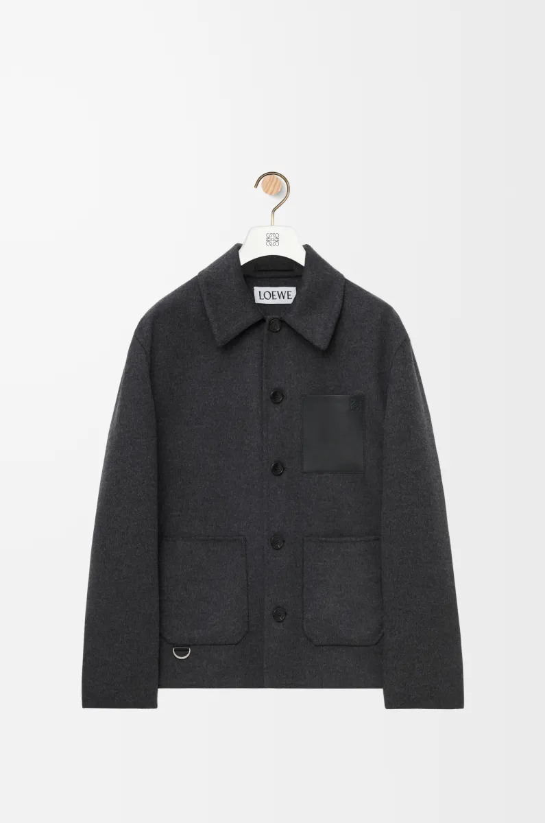 羊毛和羊绒工装外套