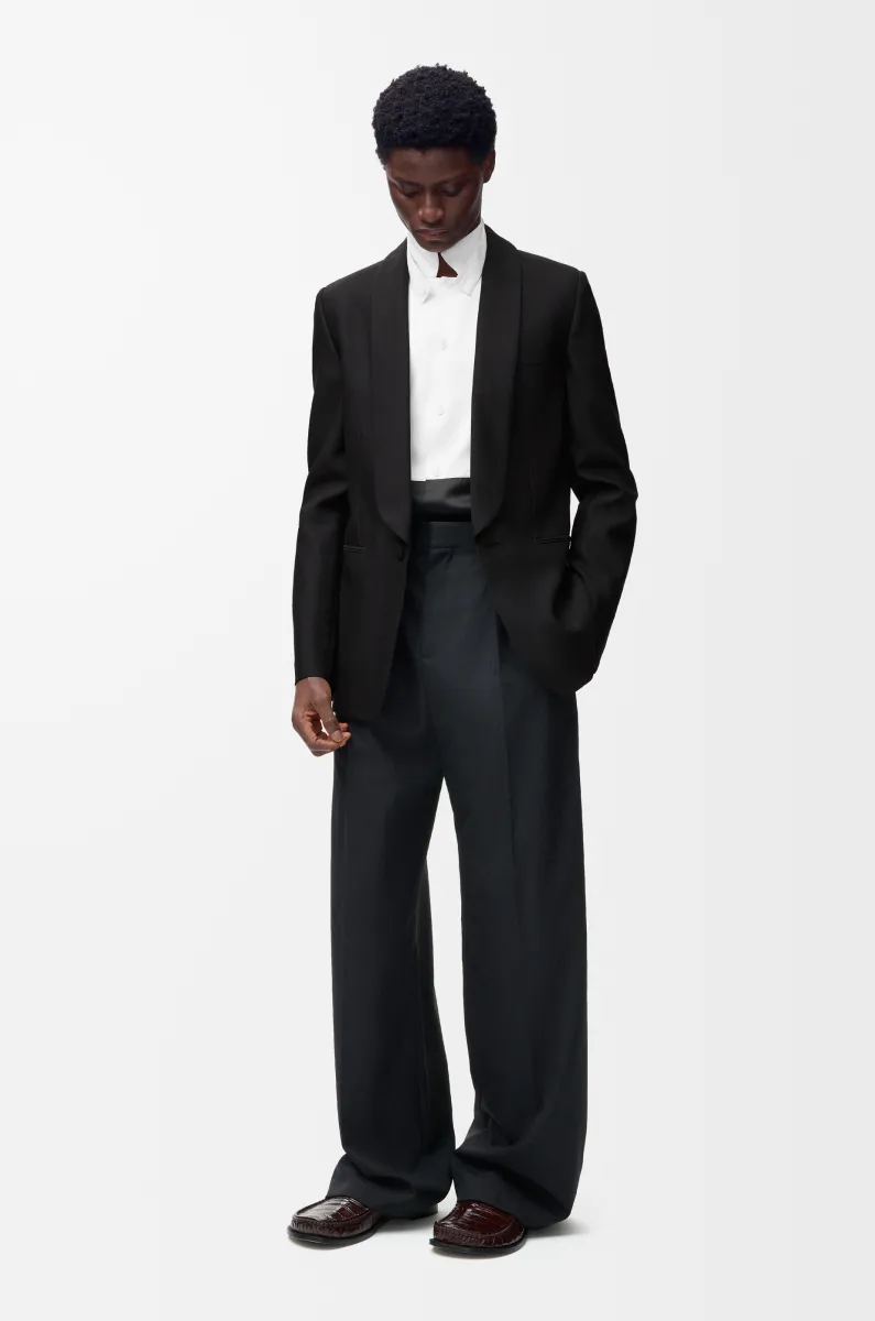 羊毛和丝绸夹克