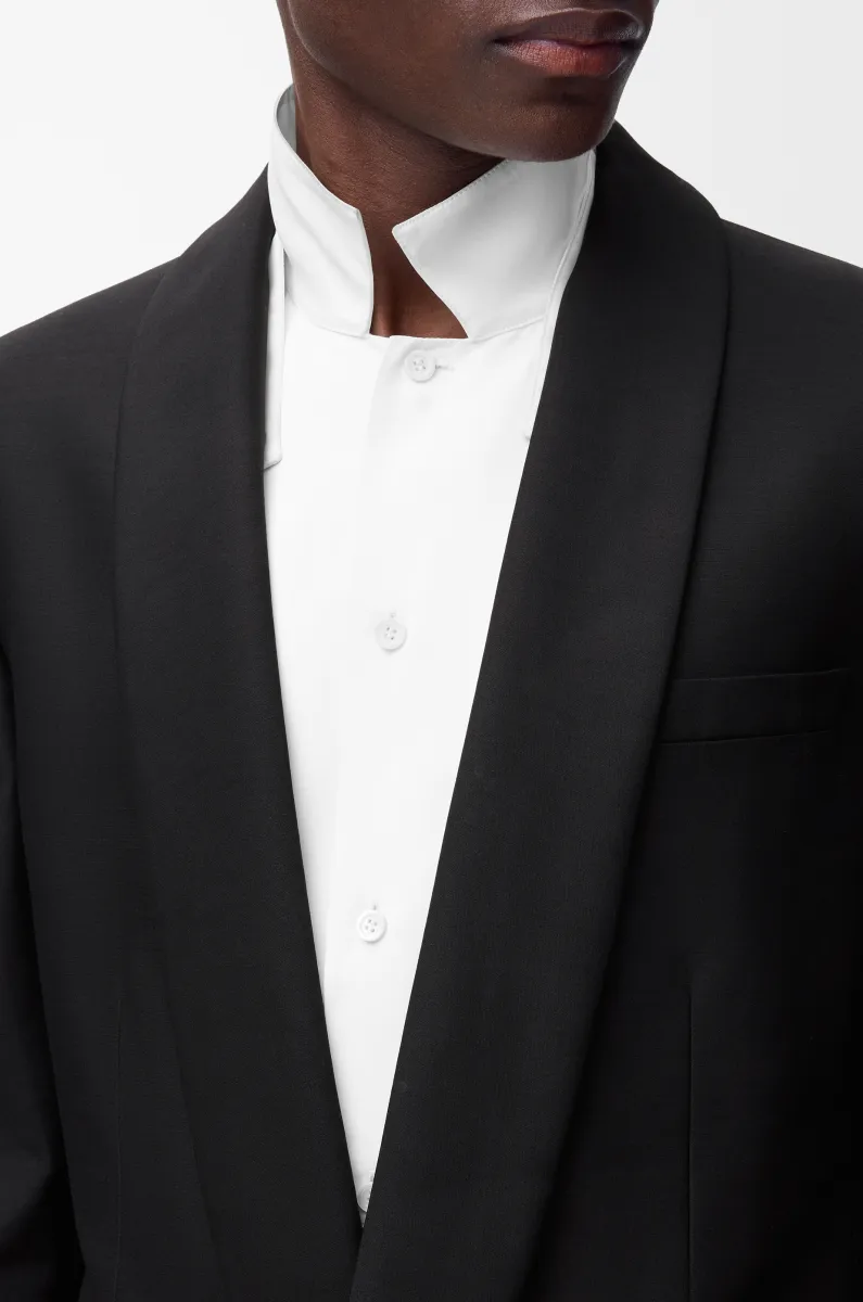 羊毛和丝绸夹克