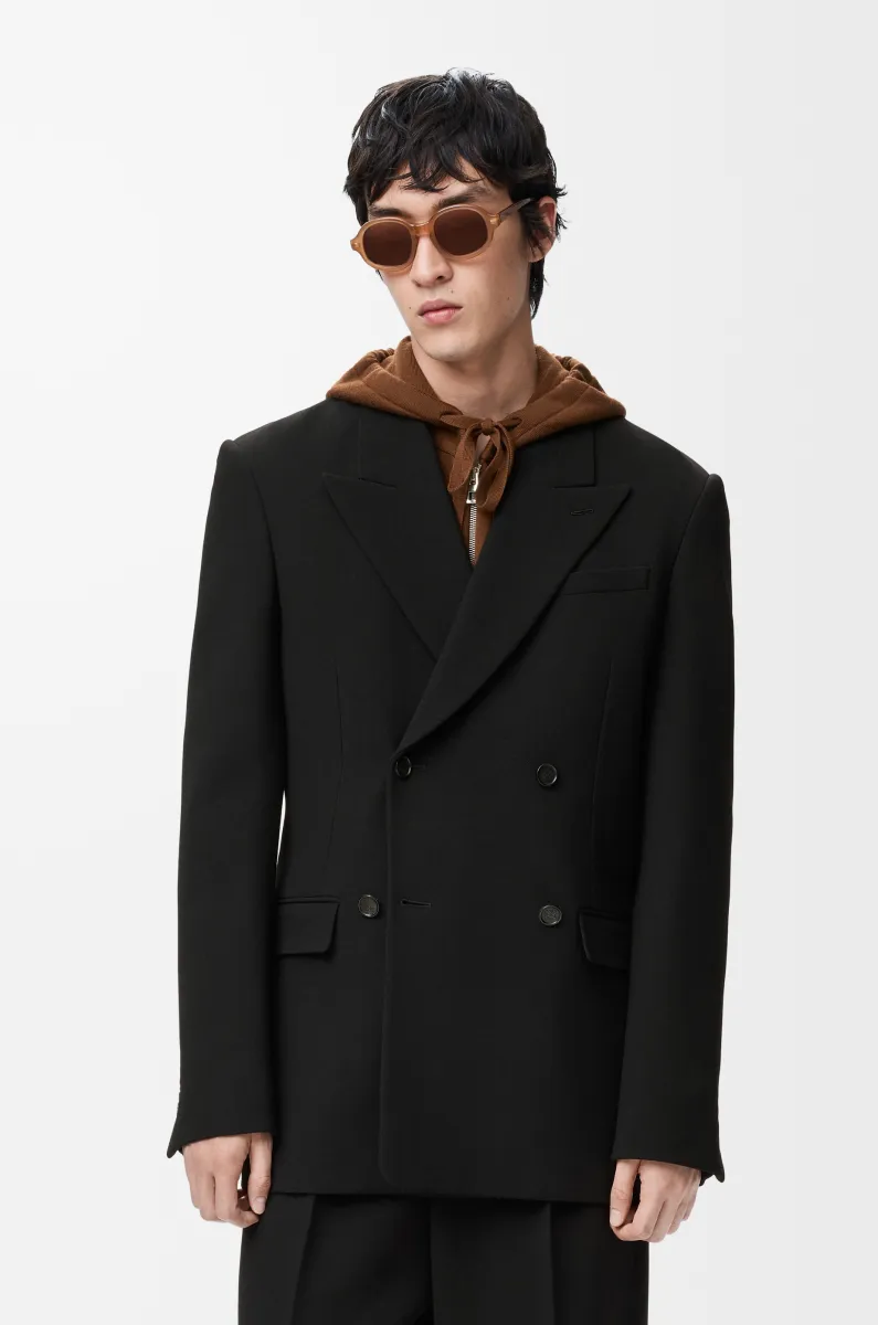 羊毛双排扣夹克