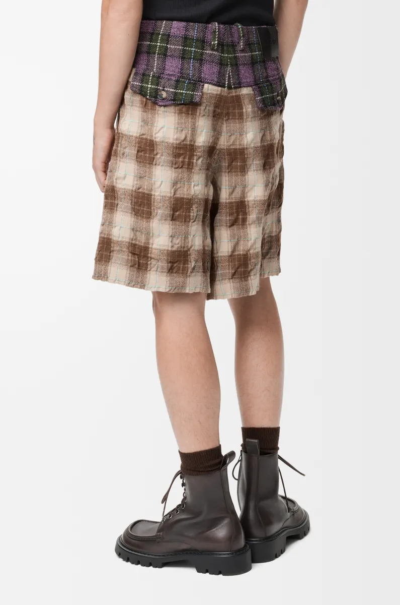 羊毛和棉质短裤