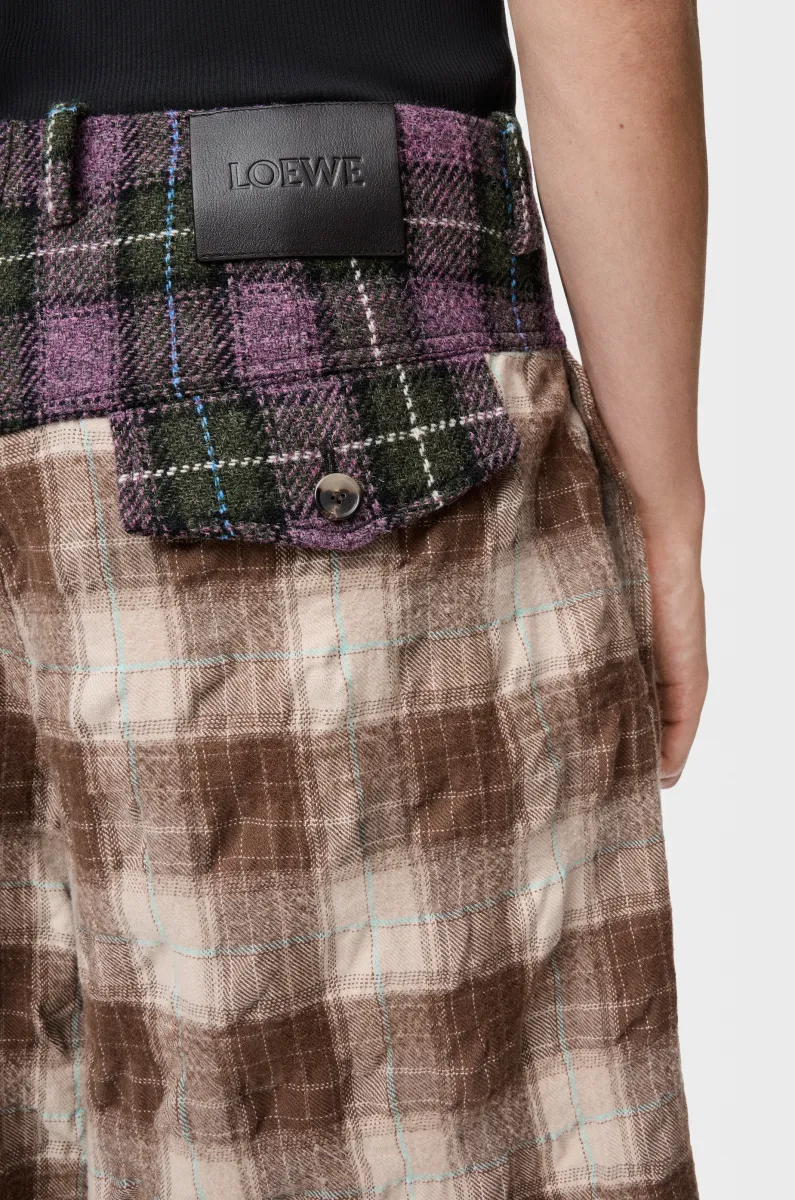 羊毛和棉质短裤