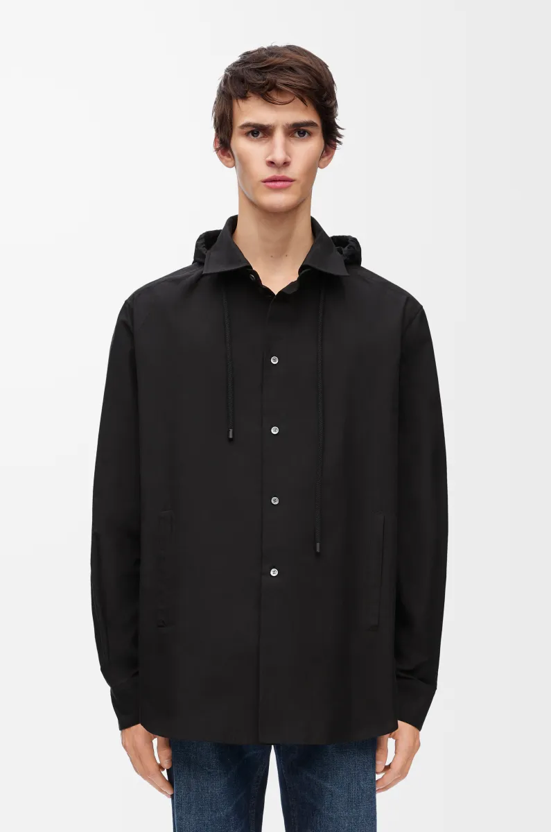 棉质连帽夹克衬衫