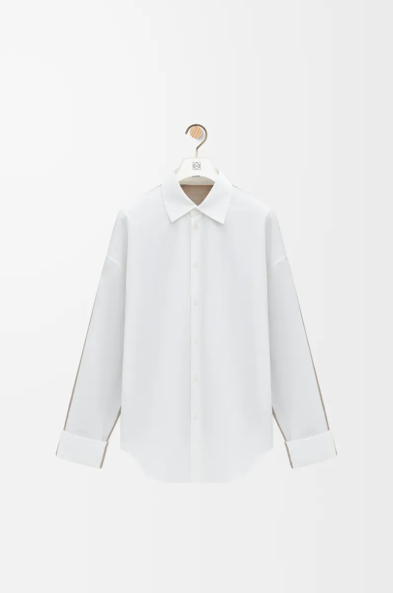 棉质和羊毛混搭衬衫