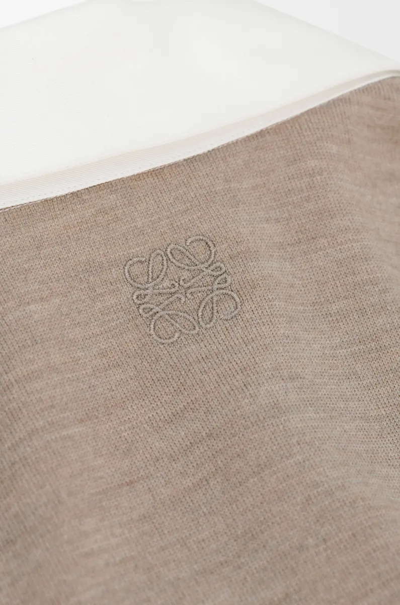 棉质和羊毛混搭衬衫