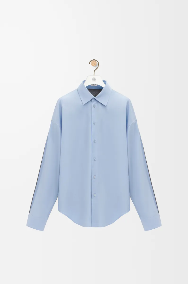 棉质和羊毛混搭衬衫