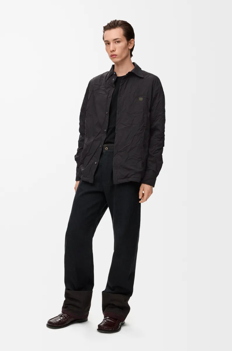 棉质混纺和羊毛混搭衬衫