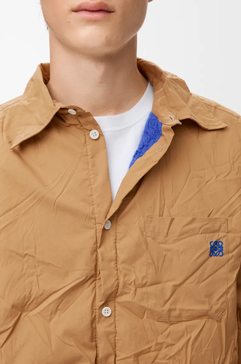 棉质混纺和羊毛混搭衬衫