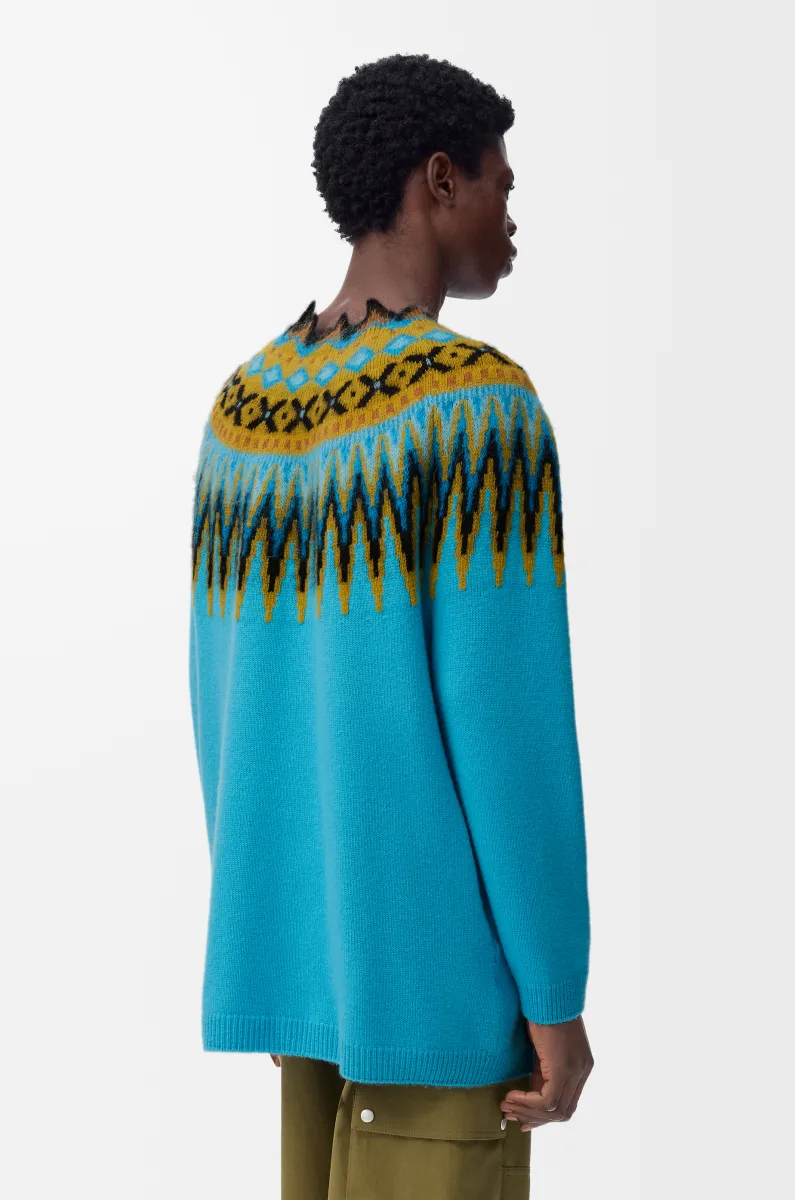 羊毛和马海毛混纺毛衣