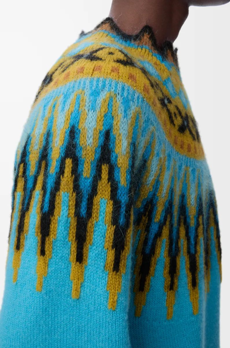 羊毛和马海毛混纺毛衣