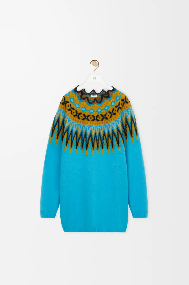 羊毛和马海毛混纺毛衣