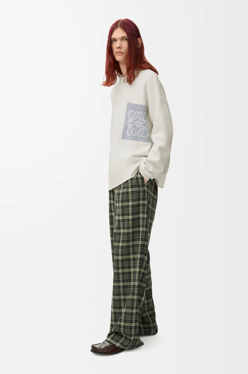 棉质混纺 Anagram 口袋毛衣