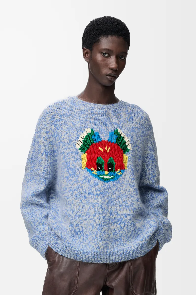 羊毛和马海毛混纺毛衣