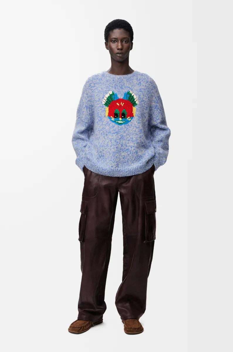 羊毛和马海毛混纺毛衣