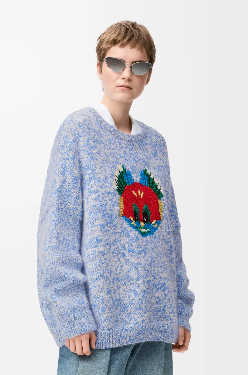 羊毛和马海毛混纺毛衣